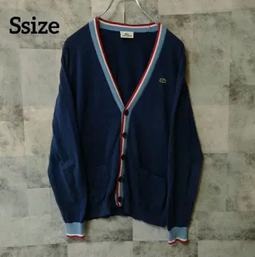 LACOSTE 라코스테 Ssize 가디건 자수 로고 원포인트 로고