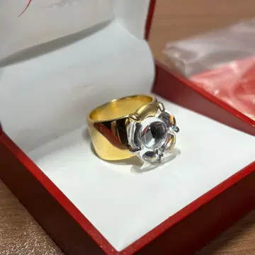 Baccarat 플라워 모티브 반지 14~15호 실버 925