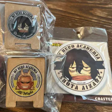 히로아카 아이자와 쇼타 올마이트 메모 클립 코스터