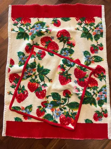 FEILER 이치고 패턴 손수건 세트