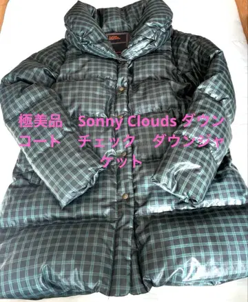 컨디션 최상 Sonny Clouds 다운 코트 체크 다운 자켓 L