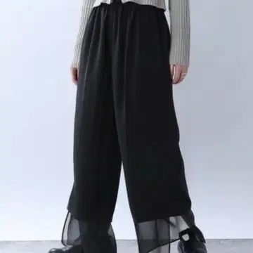 지나시스 리버서블 시어 레이어드 팬츠