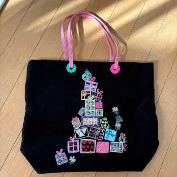 싱크비 Think Bee! 토트 블랙 비쥬 자수