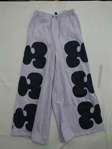 아디다스 x 마리메꼬 와이드 팬츠 라벤더 계열 XS 사이즈