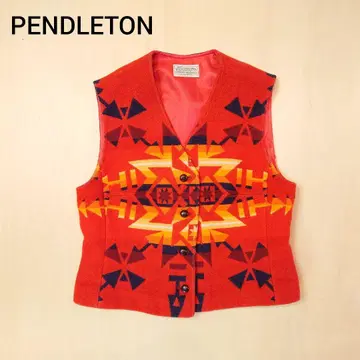 펜들턴 베스트 네이티브 무늬 울 USA 펜들턴