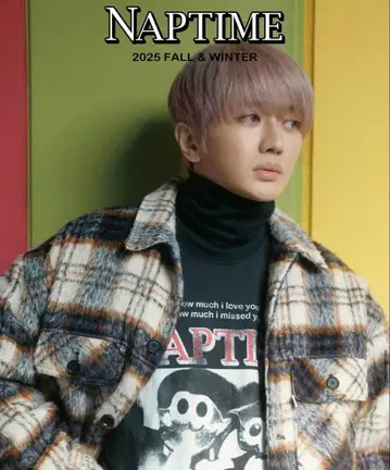 naptime 체크 패딩 자켓 아이보리