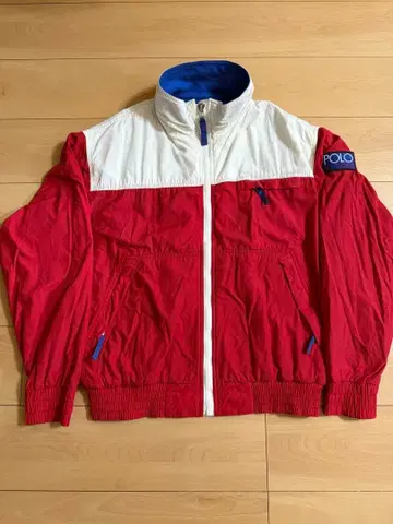 레어 POLO 하이테크 자켓 M 빨간색/화이트