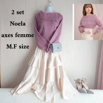 탁함 x 광택으로 만드는 최고의 페미닌 코디 세트 새상품 2점 코디 판매