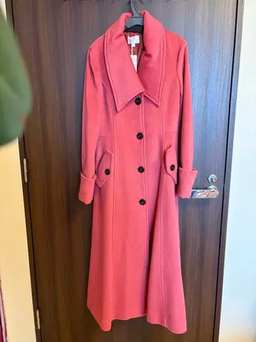 rienda 핑크 롱 코트