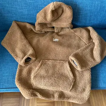 Lee 플리스 후드티 브라운 카멜 S