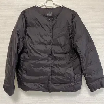 무인양품 경량 다운 노카라 자켓 다크 그레이 XL 이너 다운