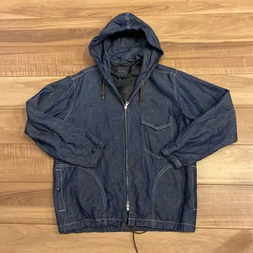 BEAMS 후드 부착 데님 자켓 M 사이즈