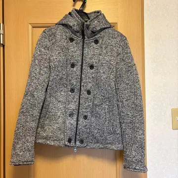 NIDEAWAYS 그레이 더블 버튼 자켓