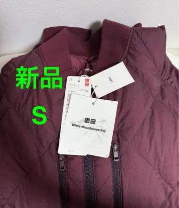 유니클로 화이트 마운티니어링 리사이클 하이브리드 다운 자켓 S