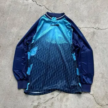 HUMMEL SLASH GRAPHIC BLUE SHIRT Y2K