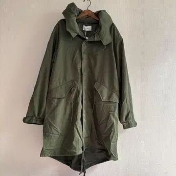 JOHNBULL 새상품 후드 부착 올리브 모즈 코트