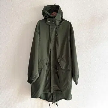 JOHNBULL 새상품 후드 부착 올리브 모즈 코트