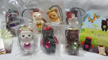 러브 고양이 마스코트 스트랩 엔젤 VS 데빌 전 7종 세트 새상품 초레어