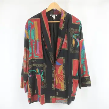 VINTAGE USA KEN SINGTON SQUARE 자켓 L