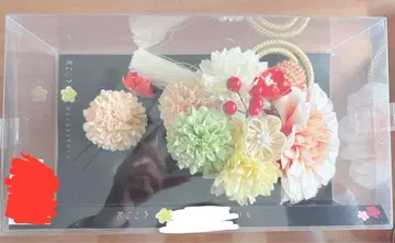 후리소데 기모노 성인식 졸업식 첫 참배 머리 장식 꽃 마음 축하