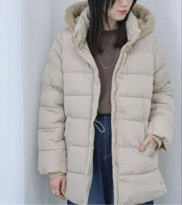 사만사 모스모스 블루 스타일업 패디드 코트