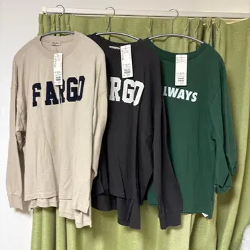 맨투맨 2벌과 7부 소매 T 세트