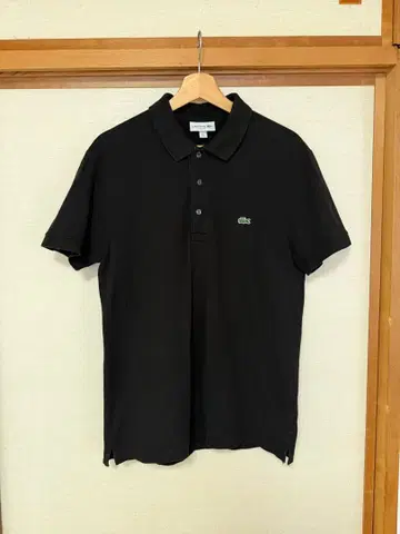 LACOSTE 블랙 피케 셔츠