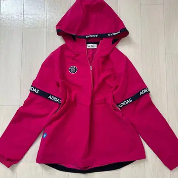 아디다스 골프 의류 2way 블루종 반팔 여성용 하프 지퍼