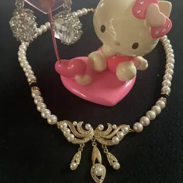 엘레강트 펄 목걸이 & 귀걸이 세트