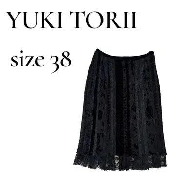 YUKI TORII 블랙 레이스 스커트 사이즈 38 시착만 한 상품