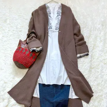 자수 카프탄 원피스