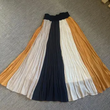 허리 리브 스커트 스콧 클럽 플레어 스커트