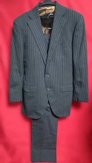 오더 다크 브라운 스트라이프 비즈니스 정장