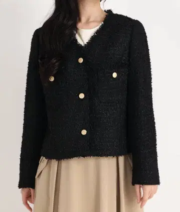 스트로베리 필드 팬시 트위드 자켓