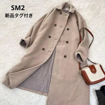 최종 가격! 미사용 새상품 사만사 모스모스 더블 롱 코트 오버 사이즈