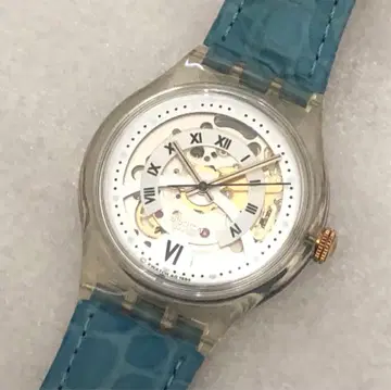 SWATCH 자동 와인딩 AUTOMATIC 스켈레톤 기계식 90s 스와치
