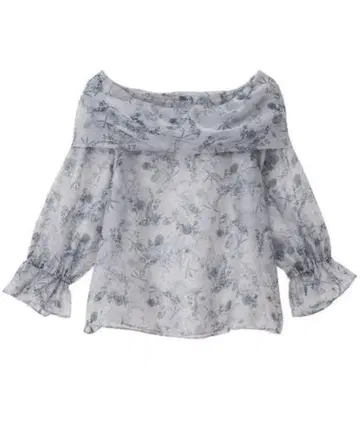 cocodeal 플라워 오간자 오프숄더 블라우스