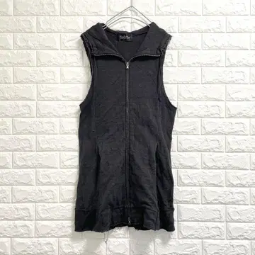 Tornado Mart 후드 부착 베스트 슬리브리스 후드 맨투맨