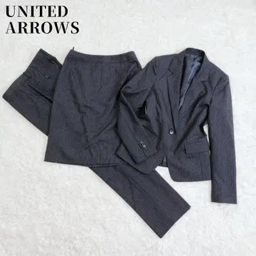 유나이티드 애로우즈 수트 네이비 스트라이프 3세트 수트 셋업
