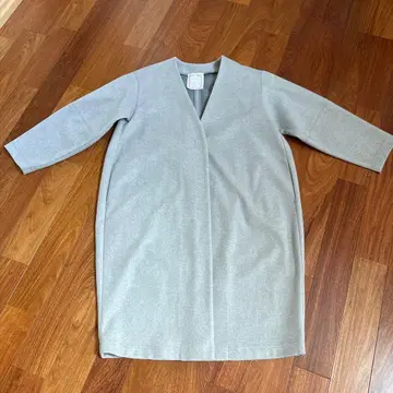 BEARDSLEY 비어즐리 그레이 롱 코트 코쿤 실루엣 고급