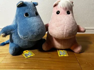 [레어 택 포함] 레트로 무민과 논논 봉제 인형