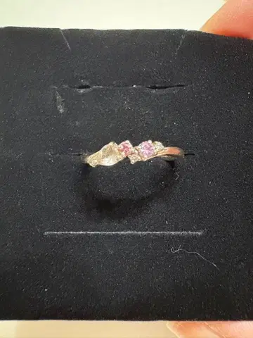 사만다 티아라 스톤 부착 실버 반지 10호