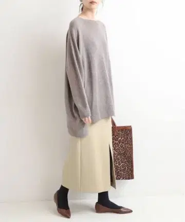 새상품 IENA 멜톤 롱 슬릿 스커트 40