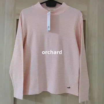 크로커다일 핑크 보더 긴팔 티셔츠