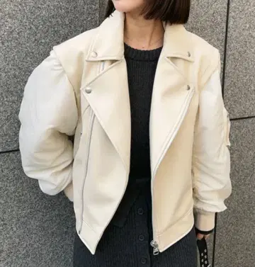 moussy FAUX LEATHER DETACHABLE 자켓