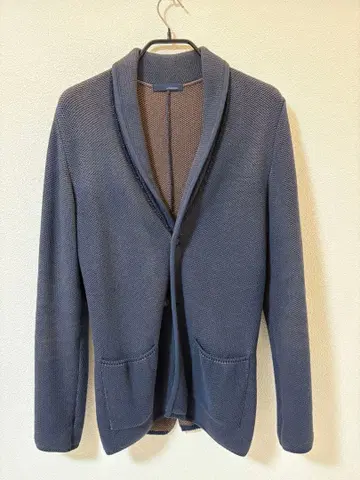 라르디니 LARDINI 숄카라 코튼 니트 자켓