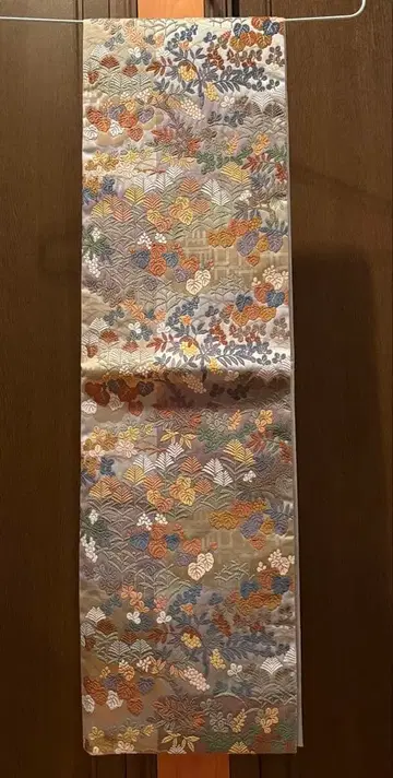 다색 꽃무늬 후쿠로 오비