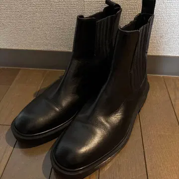 새상품급 (1회 착용) ZARA 가죽 사이드 고어 부츠