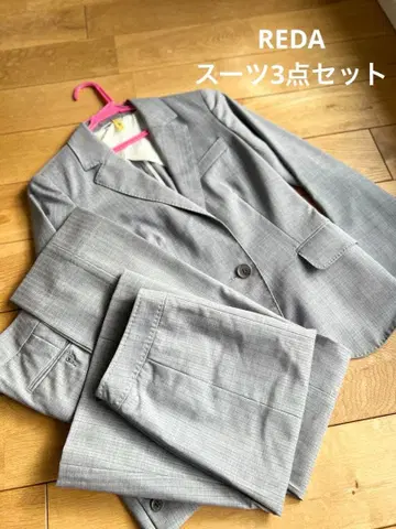 수트 컴퍼니 REDA 그레이 체크 무늬 팬츠 스커트 3종 세트 36호