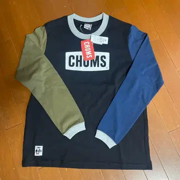 [택 포함 새상품] CHUMS 긴팔 T셔츠 L사이즈 블랙/올리브/파랑